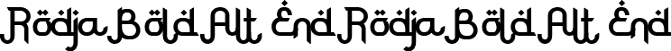 Rodja Bold Alt End Rodja Bold Alt End font | Rodja Bold Alt End.ttf