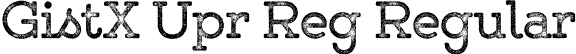 GistX Upr Reg Regular font | GistXUprightRegular.otf