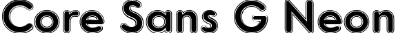 Core Sans G Neon font | CoreSansG-Neon.ttf