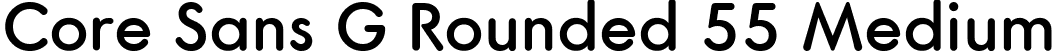 Core Sans G Rounded 55 Medium font | CoreSansGRounded-Medium.ttf