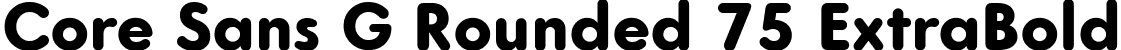 Core Sans G Rounded 75 ExtraBold font | CoreSansGRounded-ExtraBold.ttf