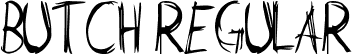 Butch Regular font | Butch.ttf