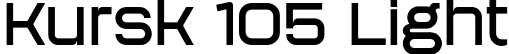 Kursk 105 Light font | Kursk105-Light.otf