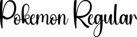 Pokemon Regular font | Pokemon.otf