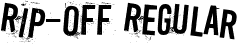 Rip-off Regular font | Ripoff.ttf