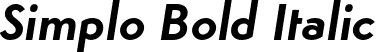 Simplo Bold Italic font | Simplo-BoldIt.otf