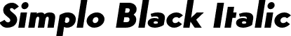 Simplo Black Italic font | Simplo-BlackIt.otf
