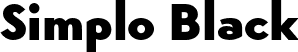 Simplo Black font | Simplo-Black.otf