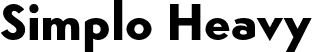Simplo Heavy font | Simplo-Heavy.otf