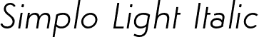 Simplo Light Italic font | Simplo-LightIt.otf