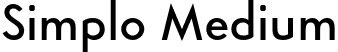 Simplo Medium font | Simplo-Medium.otf