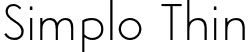 Simplo Thin font | Simplo-Thin.otf