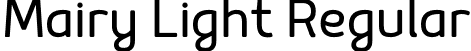 Mairy Light Regular font | Mairy Light.otf