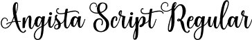 Angista Script Regular font | Angista Script.otf