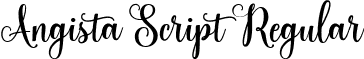 Angista Script Regular font | Angista Script.ttf