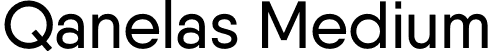 Qanelas Medium font | Qanelas-Medium.otf