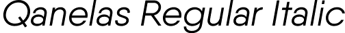 Qanelas Regular Italic font | Qanelas-RegularItalic.ttf