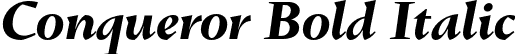 Conqueror Bold Italic font | ConquerorBoldItalic.otf