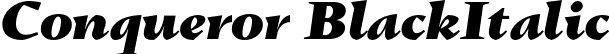 Conqueror BlackItalic font | ConquerorBlackItalic.otf