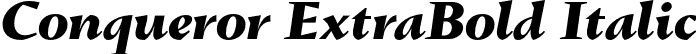Conqueror ExtraBold Italic font | ConquerorExtraBoldItalic.otf