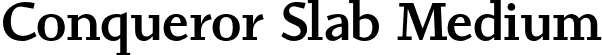 Conqueror Slab Medium font | ConquerorSlab-Medium.otf