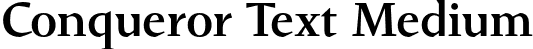 Conqueror Text Medium font | ConquerorText-Medium.otf