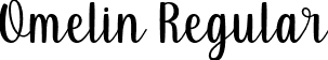 Omelin Regular font | Omelin.otf