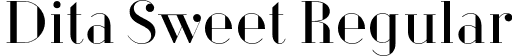 Dita Sweet Regular font | Dita-Sweet.otf