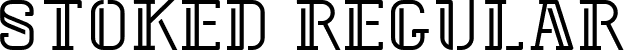 Stoked Regular font | stoked.ttf