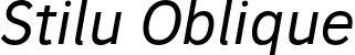 Stilu Oblique font | Stilu-Oblique.otf