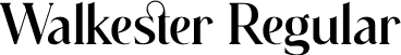 Walkester Regular font | Walkester.otf