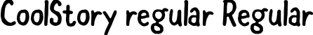 CoolStory regular Regular font | coolstory regular.ttf