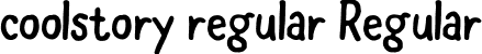 coolstory regular Regular font | coolstory regular.otf