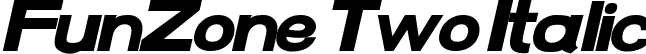 FunZone Two Italic font | Funzone 2 Bold Italic.ttf