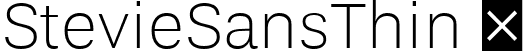 StevieSansThin  font | Stevie Sans Thin.ttf