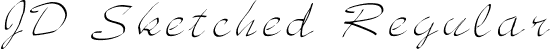 JD Sketched Regular font | jd_sketched.ttf