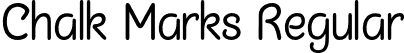 Chalk Marks Regular font | chalkmars_regular_sample.otf