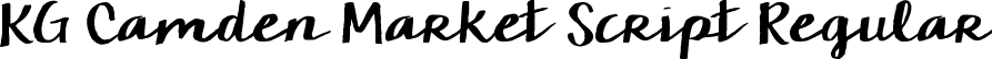 KG Camden Market Script Regular font | KGCamdenMarketScript.ttf