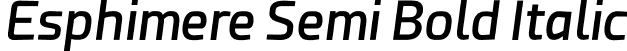 Esphimere Semi Bold Italic font | Esphimere Semi Bold Italic.otf