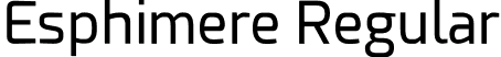 Esphimere Regular font | Esphimere.otf