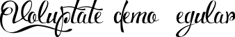 Voluptate_demo Regular font | Voluptate_demo.ttf