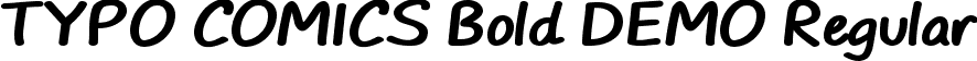 TYPO COMICS Bold DEMO Regular font | TYPO_COMICS_bold_demo.otf