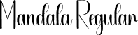 Mandala Regular font | Mandala.otf