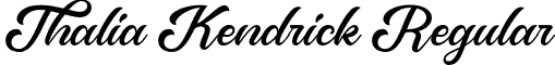 Thalia Kendrick Regular font | thaliakendrickregular-nrq7g.otf