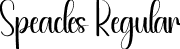 Speacles Regular font | Speacles.otf