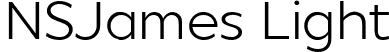 NSJames Light font | NSJames-Light.ttf