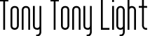 Tony Tony Light font | Tony-Tony Light.otf