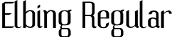 Elbing Regular font | Elbing.otf