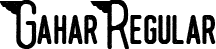 Gahar Regular font | Gahar Typeface.ttf