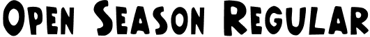 Open Season Regular font | Open_Season.ttf